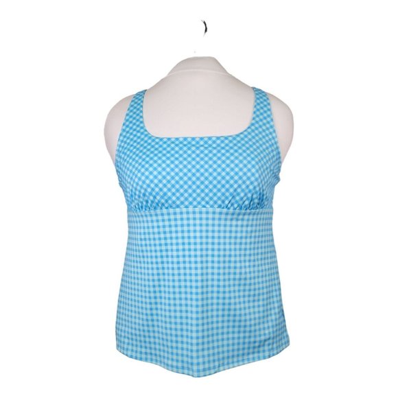 Lands End Tankini Swim Top 18 Square Neck Underwire Bra Tummy Control Swimsuit - Picture 10 of 15